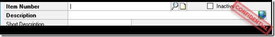 Dynamics GP Item description field