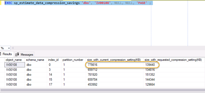 Compression testing with IV00108