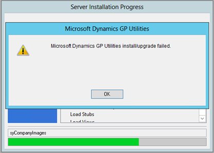 install upgrade failed syCojmpanyImages