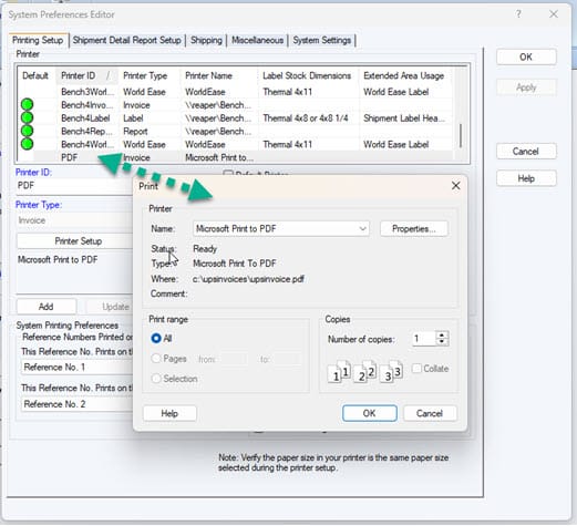 Create new named printer for the PDF printer driver