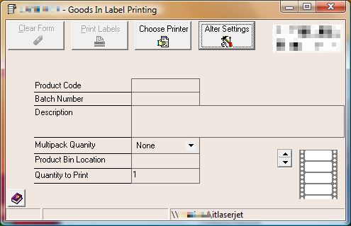 Original Delphi Dynamics GP Thermal label software