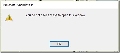 Extender - You do not have access to open this window