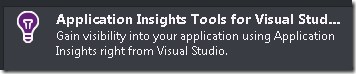 Application Insights Tools for Visual Studio