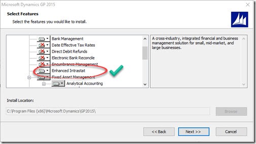 intrastat installer Dynamics GP