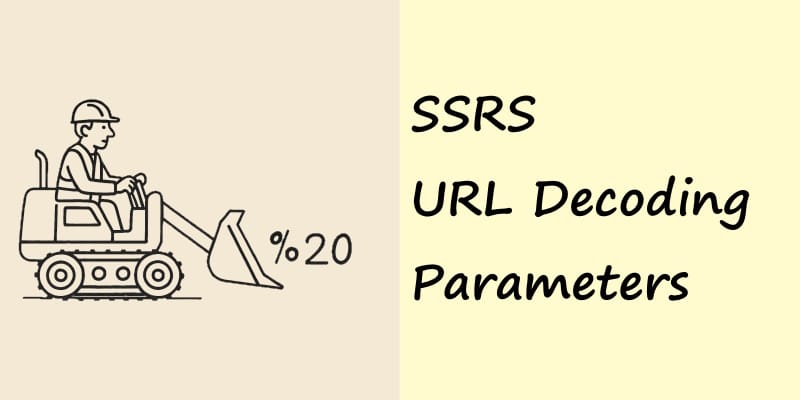 URL access to SSRS reports and the problem with URL encoded characters like %20