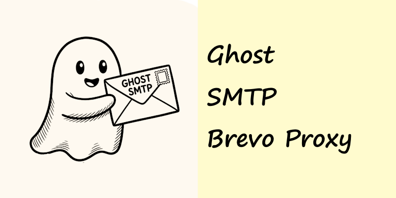 Ghost Blog Digital Ocean email using Brevo without SMTP access