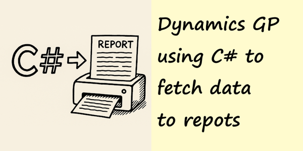 Adding a field from a custom table to Dynamics GP report and word template using C#